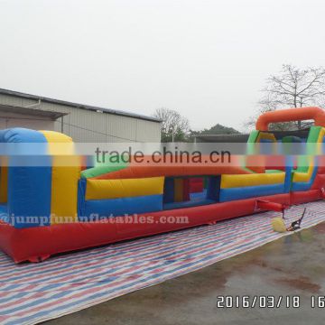 60feet Inflatable Obstacle Course for sale, cheap Inflatable slide and Obstacle challenge children bouncy playground