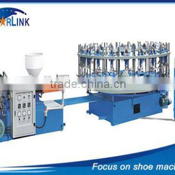 Wenzhou STARLINK PVC Rotary DIP leather shoe injection machine, SLM-6-01