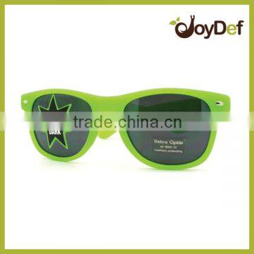 Glow in dark sunglasses plastic sunglasses