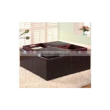 coffee table with storage ottoman with tray