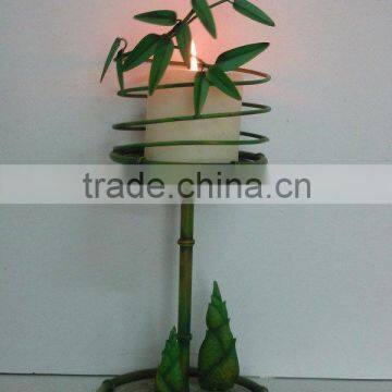 Metal Creative Bamboo Candle holder Home Decorations