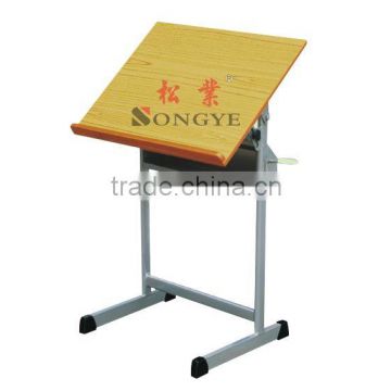 Drawing Desk,school furniture;DESK AND CHAIR;CLASSROOM FURNITURE;DRAW DESK