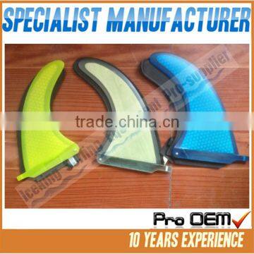 Factory professional custom longboard fins surfboard fins/plastic fiberglass surfboard fins