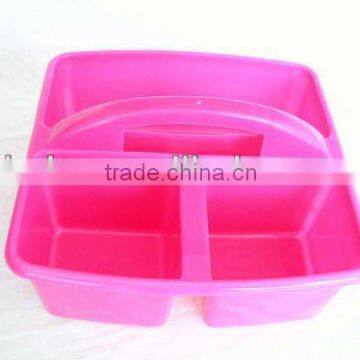 plastic shower caddy (3 cell) bath baskets