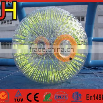 Inflatable shinning zorb ball, human sized soccer bubble ball, inflatable bumper bubble ball