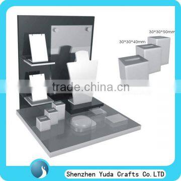 Hot selling acrylic jewelry store display stand acrylic blocks for jewelry display