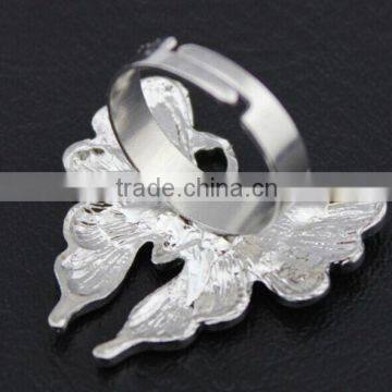 Young Lady Favorite Drip Process Alloy Varied Smart Butterfly Rings photo-6