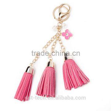 Luxury Leather Tassel Car Keychain photo-6