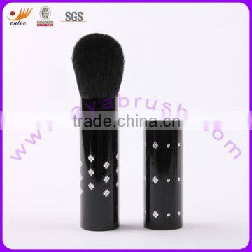 Retractable cosmetic brush face shaving brush