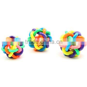 Hot Selling Promotional Pet Toys Colorful Bell Pet Ball For Dogs Dog Plastic Ball photo-3