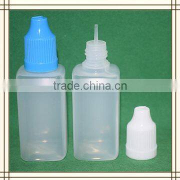 30ml 50ml PET square e cig liquid bottle with childproof cap