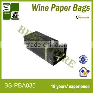 China made durable wine paper bag for wine packaging