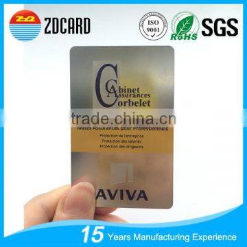 Golden supplier contact chip metal card with low price