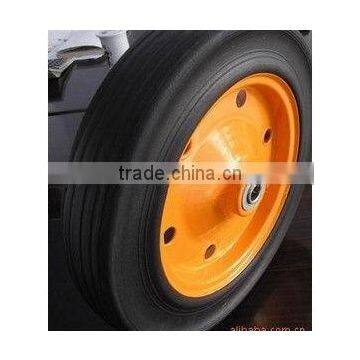 Cart Wheel Solid Rubbr Tires / Solid Rubber Wheel 14''x4''