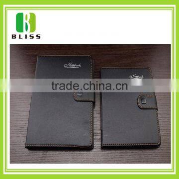 Top sale embossed logo Perfect quality PU printed notebook