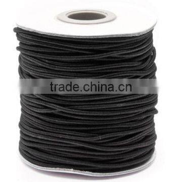 Elastic Cord Round Black great elastic string ties for sewing, crafts & buttonhole loops