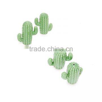 porcelain Cactus Salt & Pepper Shakers