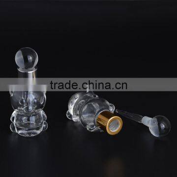Honey Deisng Mini Bear Shaped 8ml Empty Clear Glass Perfume Bottles With Glass Stick for Gifts photo-3