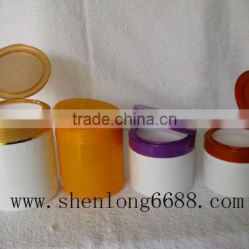 plastic PP cream jar flip top cap