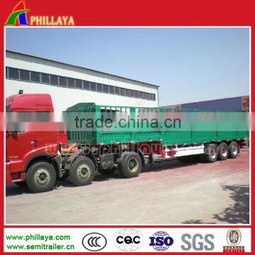 Tri Axle Frame Fence Suround Skete Semi Trailer Ethiopia Howo Cargo Trailer for Animals photo-6
