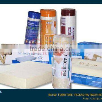 Roll packed comfortable foam mattress machine