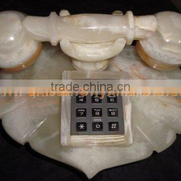 NATURAL 2017 New Items ONYX TELEPHONE SETS HANDICRAFTS