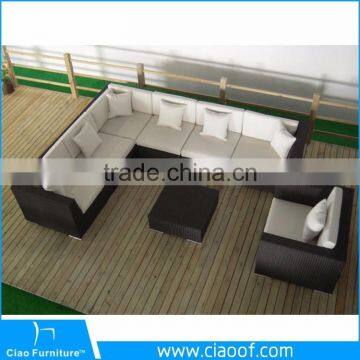 Synthetic Elegant Rattan Furniture Sectional Outdoor Garden Wicker Sofa (2036) photo-4