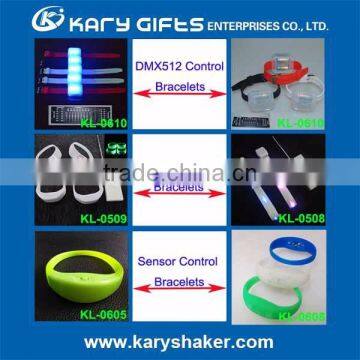 RGB Color Glow Bracelets Remote Control Led Wrsitband photo-4