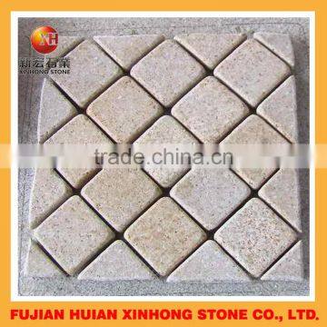 cheap garden granite paving stones with basalt stepping decoration