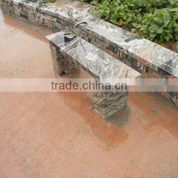 China Multicolor Red Granite Garden Bench photo-3