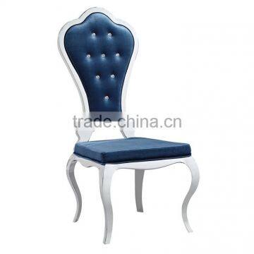Wholesale Blue Fabric Restaurant Dining Chair photo-2