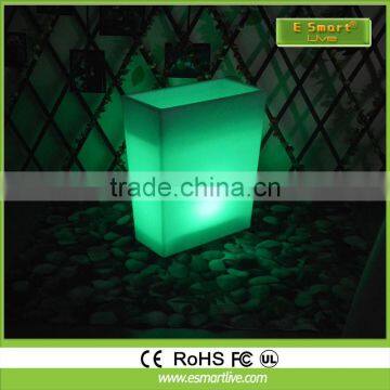 16 color change PE plastic led flower pots