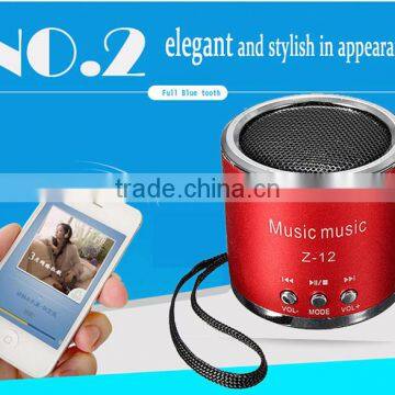 New High Quality Fashion Portable Micro USB Stereo Speaker With FM Radio For iPad For iPhone For Samsung