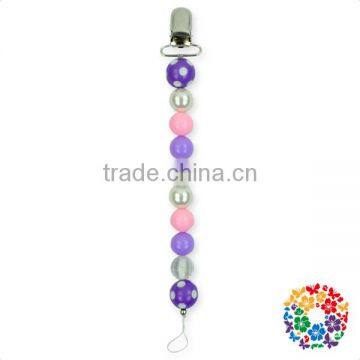 2017 New Designs Toddlers Teething Silicone Pacifier Chain Clip Baby Pacifier Clip Holder photo-5