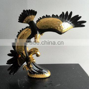 Polyresin hawk statue