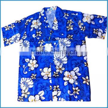 cotton short sleeve fit-cutted hawaiian shirts