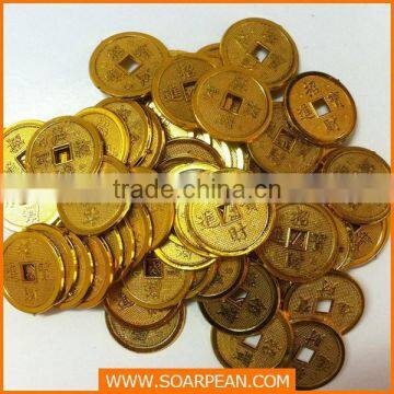 China Supplier Customized Fiberglass Decorative Fake Gold Coin