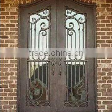 Bisini European style antique wrought iron double entry door (BG90087)