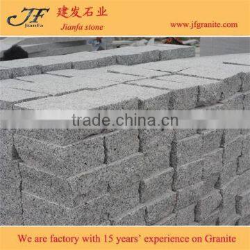 Flamed surface natural side G603 grey granite cube stone