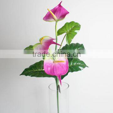 Vivid Fake Artificial Anthurium Decorative Anthurium Flower for Landscaping Decoration photo-4