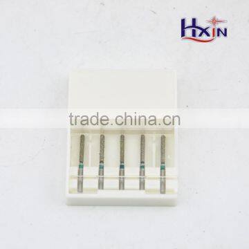 Mini high-quality electroplated diamond polishing bur set for dental