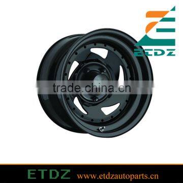 15x8 5x4.5" Matte Black Blade Steel Wheels Rims for Jeep