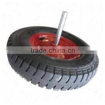 cheap wheelbarrow wheels with metal rim 4.80/4.00-8