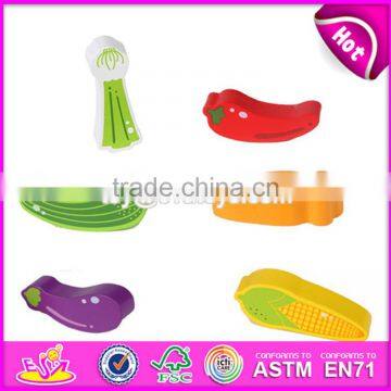 New Design Cartoon Fruit Children Wooden Stacking Toys W13D078 photo-3