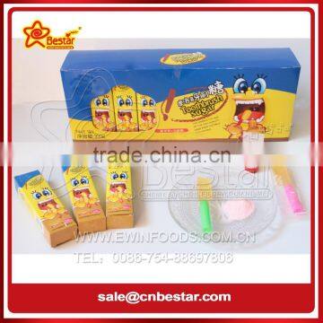 Lovely Packing Toothbrush Shape Lollipop With Sour Powder