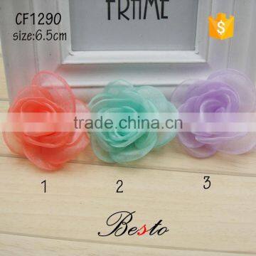 Factory wholesale fashion chiffon fabric flower