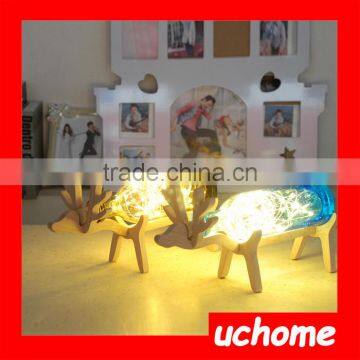UCHOME Creative Fancy Night Light Mini Glass Deer Night Light Glass Animal Shaped Night Lights photo-5