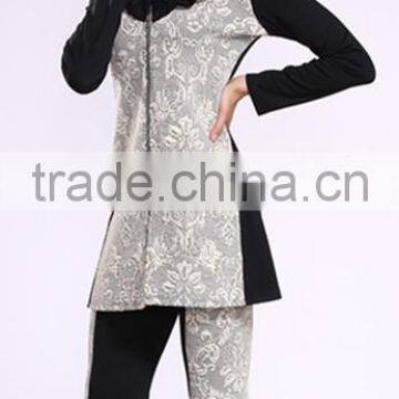 2014 New Arrival Women Hit Color Stitching Zipper Suit Designer Blazers photo-3