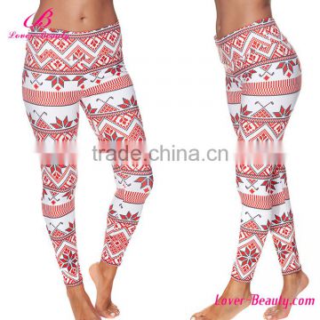 china wholesale 92% polyester 8% spandex printed leggings