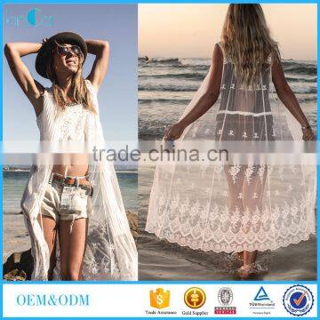 Women New Arrival Clothing 2016 Lady Lace Kimono LC8155